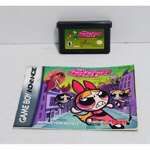 2002 NINTENDO GAME BOY ADVANCE POWERPUFF GIRLS HIM AND SEEK W MANUAL TESTED